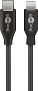 Goobay 39428 Lightning kabel 0,5 m Sort