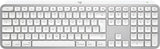Logitech Master MX Keys S for Mac tastatur Kontor RF trådløs + Bluetooth QWERTY US International Aluminium, Hvid