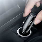Baseus CCALL-YS01 oplader til mobil enhed Universel Sort Cigartænder Hurtig opladning Automatisk