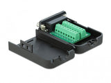 DeLOCK 66569 kabel kønsskifter serial Sub-D15 16 pin terminal block Sort