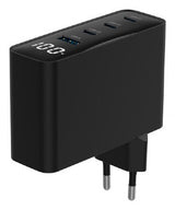 Gembird TA-UC-PDQC100LCD-01-BK oplader til mobil enhed Laptop, Smartphone Sort Vekselstrøm Hurtig opladning Indendørs