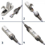 Qoltec 54540 kabelsamler RJ45 Sølv