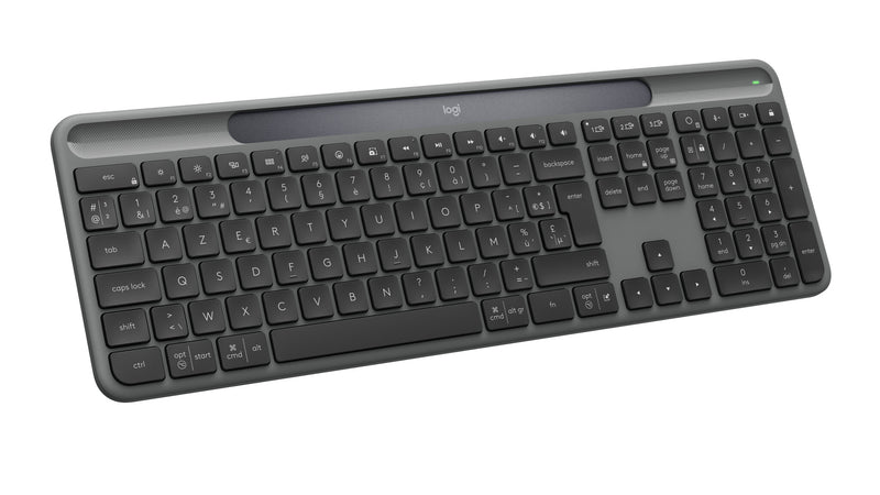 Logitech Signature Slim Solar + K980 tastatur Universel RF trådløs + Bluetooth AZERTY Belgisk Grafit