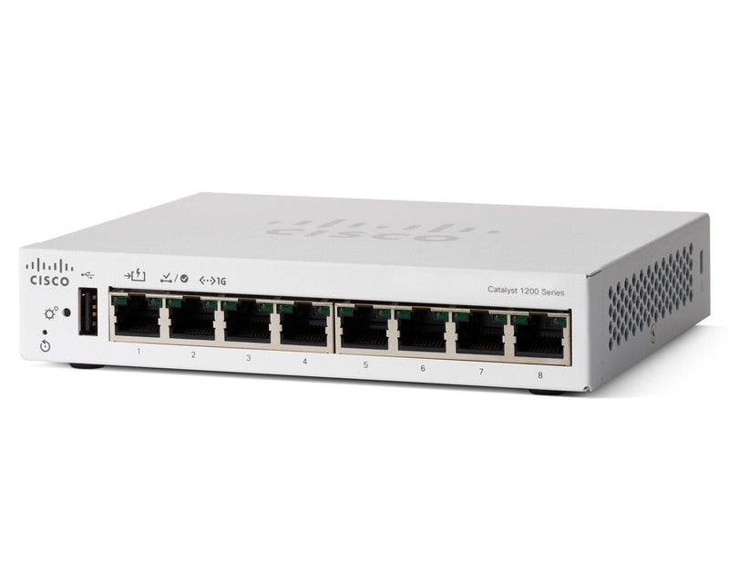 Cisco C1200-8T-D netværksswitch Administreret L2/L3 Gigabit Ethernet (10/100/1000) Hvid