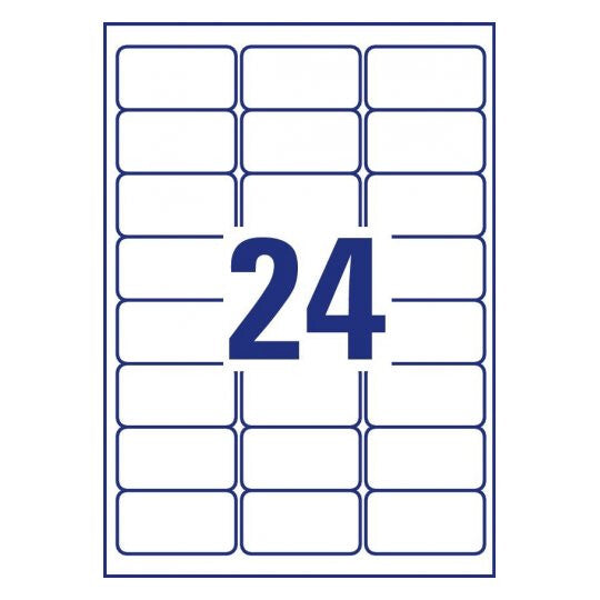Avery L4773-8 print etiket Hvid Selvklæbende printeretiket