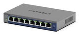 NETGEAR GS108Ev4 Ikke administreret L2/L3 Gigabit Ethernet (10/100/1000) Grå