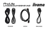 iiyama LH5065UHSB-B1AG skilte display Digital fladpaneldisplay 125,7 cm (49.5") LCD Wi-Fi 800 cd/m² 4K Ultra HD Sort Indbygget processer Android 11 24/7