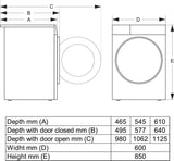 Gorenje WPNA84A2TS vaskemaskine Front-læsning 8 kg 1400 rpm Sort, Hvid