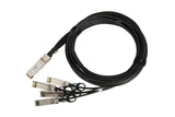 Extralink EX.15791 InfiniBand og fiberoptisk kabel 3 m QSFP+ 4x QSFP+ DAC Sort