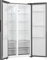 Gorenje Side by side køle /fryseskab med MultiFlow Cooling til jævn luftcirkulation i hele skabet. NoFrost Plus eliminerer manuel afrimning, mens SuperCool og FastFreeze hjælper med at opretholde optimale forhold for nyindsatte dagligvarer.