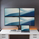 ALOGIC TB4DU4 dockingstation Ledningsført Thunderbolt Grå, Sort