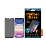 PanzerGlass ® Privacy Skærmbeskyttelse iPhone 11 | XR | Edge-to-Edge