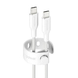 PanzerGlass empower™ by ® Racing 60W USB-C to USB-C Kabel | USB 2.0 | 2M | Silver White