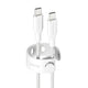 PanzerGlass empower™ by ® Racing 60W USB-C to USB-C Kabel | USB 2.0 | 2M | Silver White