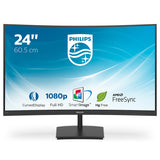 Philips E Line 241E1SC/00 computerskærm 59,9 cm (23.6") 1920 x 1080 pixel Fuld HD LED Sort
