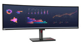 Lenovo ThinkVision P49w-30 computerskærm 124,5 cm (49") 5120 x 1440 pixel Dual WQHD LED Sort
