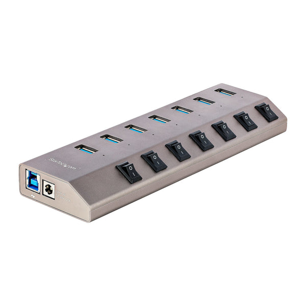 StarTech.com 5G7AIBS-USB-HUB-EU interface hub USB 3.2 Gen 1 (3.1 Gen 1) Type-B 5000 Mbit/s Grå