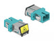 DeLOCK 86890 fiber adapter SC/SC 1 stk Turkisfarve