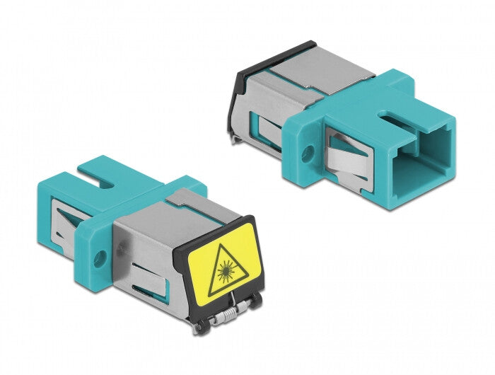 DeLOCK 86890 fiber adapter SC/SC 1 stk Turkisfarve