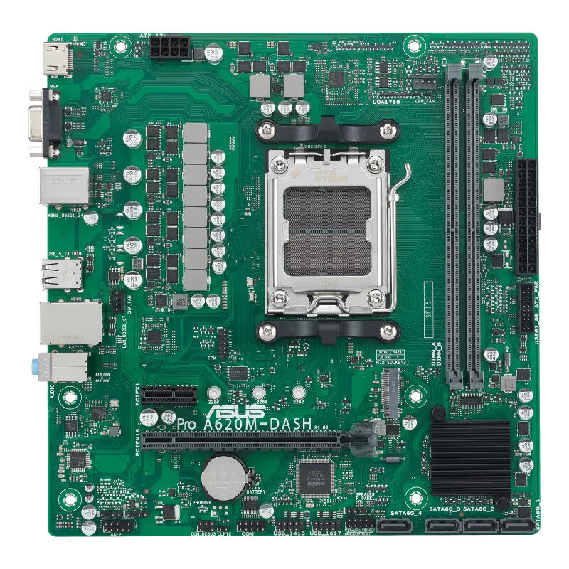ASUS PRO A620M-DASH-CSM AMD A620 Sokkel AM5 micro ATX