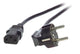 EFB Elektronik EK504.1V2 el-ledning Sort 1 m CEE7/7 C13 forbinder