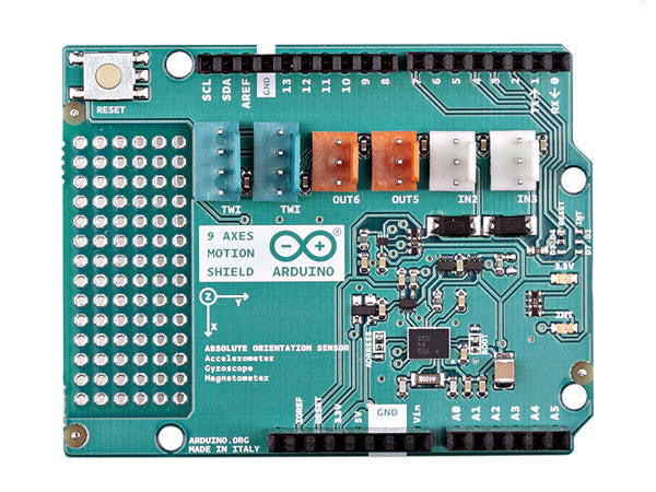 Arduino 9 AXES MOTION SHIELD