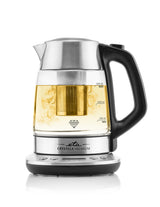 Eta ETA915390000 elkedel 1,5 L 2200 W Sort, Rustfrit stål, Transparent