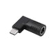 Akyga AK-ND-D02 kabel kønsskifter 7.4 x 5.0 mm + Pin USB-C Sort
