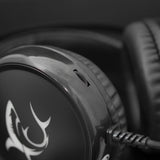 White Shark MARGAY hovedtelefoner/headset Ledningsført Hjelm Spil Sort