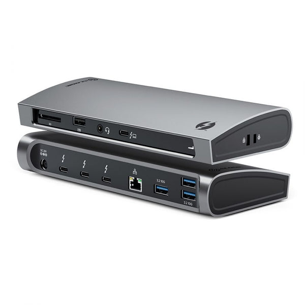 ALOGIC TB4D3TB dockingstation Ledningsført Thunderbolt 4 Sort