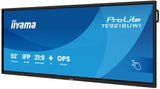 iiyama TE9218UWI-B1AG skilte display Kiosk design 2,32 m (91.5") LED Wi-Fi 500 cd/m² 5K Ultra HD Sort Berøringsskærm Indbygget processer Android 16/7