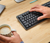 Trust TKM-360 tastatur Mus inkluderet Kontor RF trådløst QWERTZ Tysk Sort
