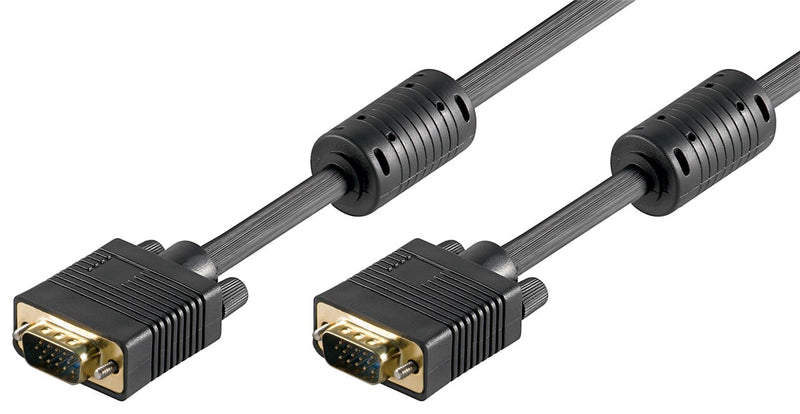 Goobay 50489 VGA kabel 3 m VGA (D-Sub) Sort