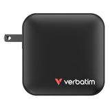 Verbatim Mini GaN Charger 165W Universel Sort Vekselstrøm Hurtig opladning Indendørs