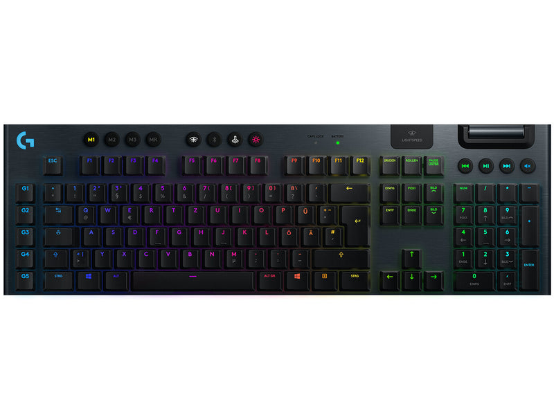 Logitech G 920-008903 tastatur Spil RF trådløs + Bluetooth QWERTZ Tysk Sort