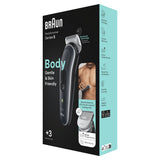 Braun BodyGroomer BG5340 Sort, Sølv