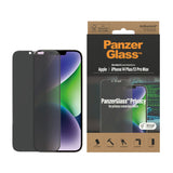 PanzerGlass ® Privacy Skærmbeskyttelse iPhone 14 Plus | 13 Pro Max | Ultra-Wide Fit