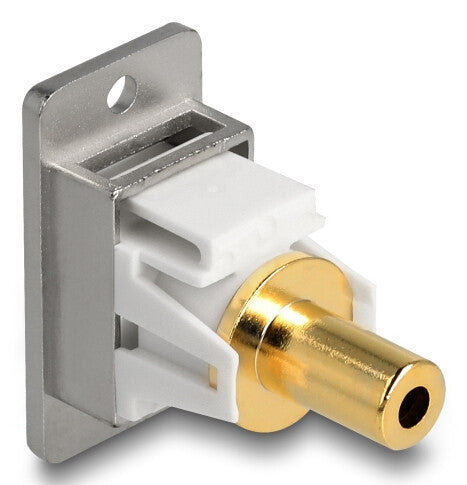 DeLOCK 90883 stikkontakt 3,5 mm Sølv, Hvid
