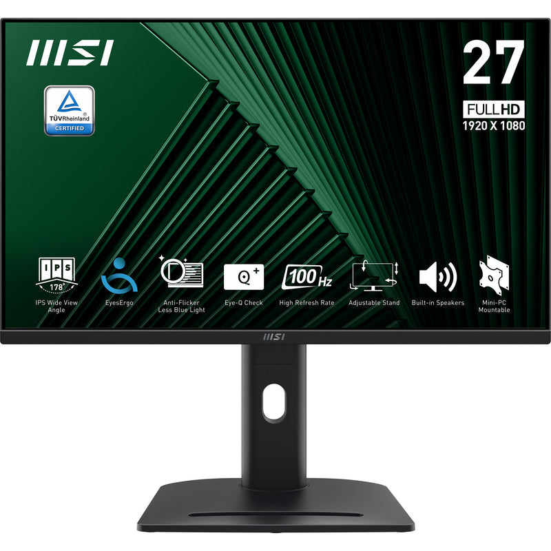MSI PRO MP275PG computerskærm 68,6 cm (27") 1920 x 1080 pixel Fuld HD LCD Sort