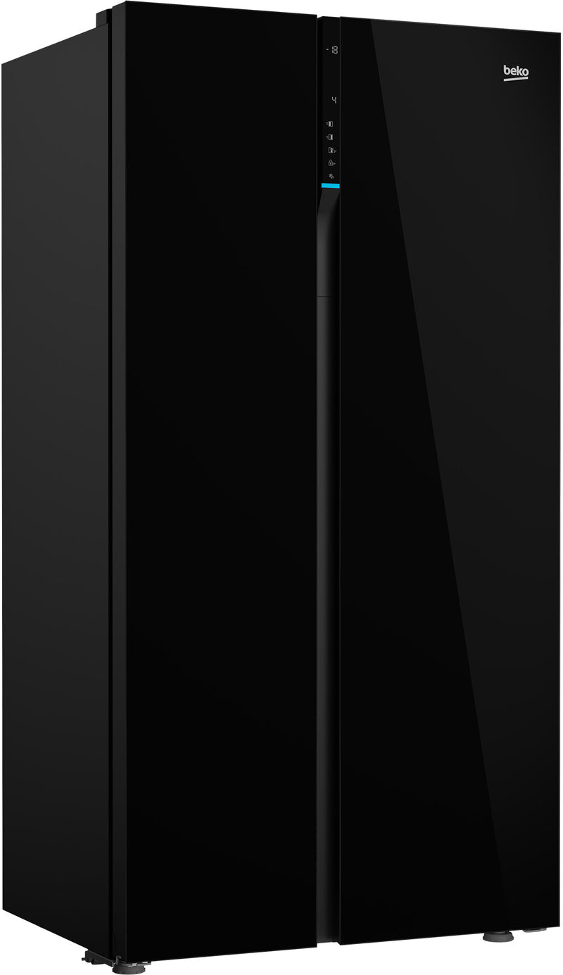 Beko GN163140ZGBN side-by-side køle-fryseskab Fritstående 558 L Sort