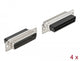 DeLOCK 66710 kabelsamler D-Sub 25 pin Sort, Sølv