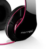 Fantec SHP-250AJ Headset Ledningsført Musik Sort, Lyserød