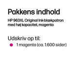 HP 963XL Original Ink-blækpatron med høj kapacitet, magenta