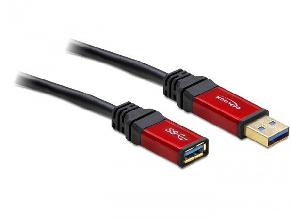 DeLOCK 2.0m USB 3.0 A USB-kabel USB 3.2 Gen 1 (3.1 Gen 1) 2 m USB A 5 Gbit/sek.