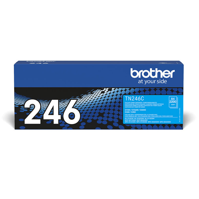 Brother TN-246C tonerpatron 1 stk Original Blå
