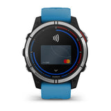 Garmin quatix 7 3,3 cm (1.3") MIP 47 mm Digital 260 x 260 pixel Berøringsskærm Blå Wi-Fi GPS (satellit)