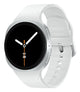 Samsung Galaxy Watch 8 3,3 cm (1.3") AMOLED 40 mm Digital 438 x 438 pixel Berøringsskærm Sølv Wi-Fi GPS (satellit)
