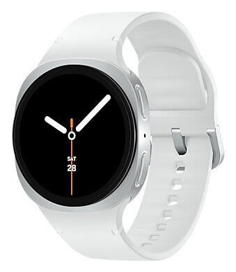 Samsung Galaxy Watch 8 3,3 cm (1.3") AMOLED 40 mm Digital 438 x 438 pixel Berøringsskærm Sølv Wi-Fi GPS (satellit)