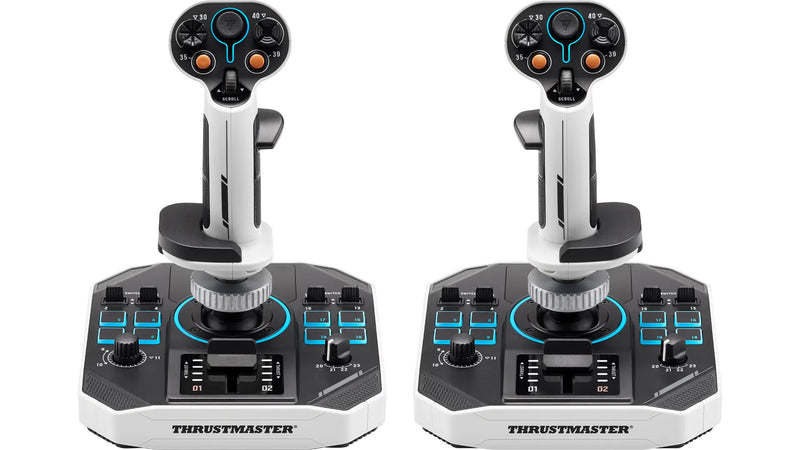 Thrustmaster Sol-R 2 HOSAS Space Sim Duo Sort, Hvid USB Flightstick Analog/digital PC