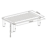 Gembird MS-TABLE-01 skærmbeslag og -stativer Skrivebord Sort